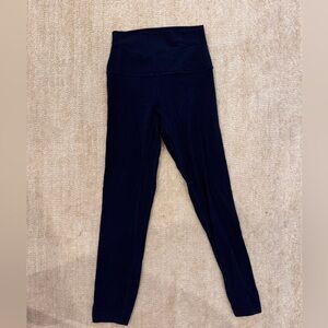 blue Lululemon align crop leggings